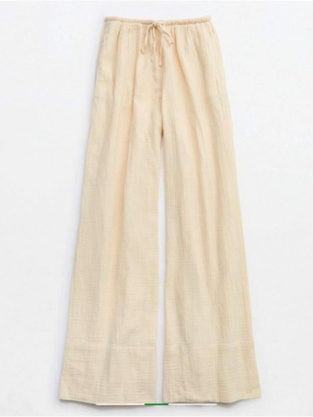 NEW Aerie Women's Day-Off Pants XS S L Cake Batter beige cream Wide leg Pull on